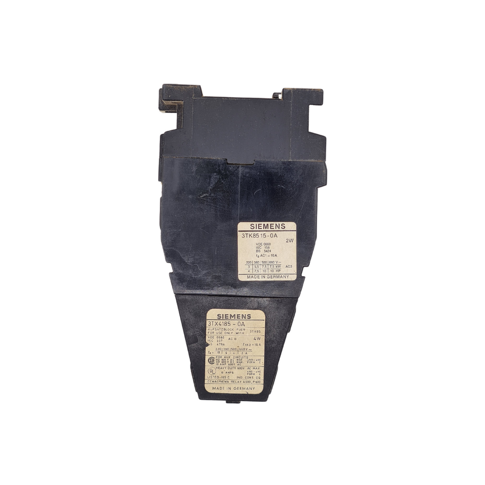 Siemens 3TK85 15-0A + Siemens 3TX4185-0A Schütz