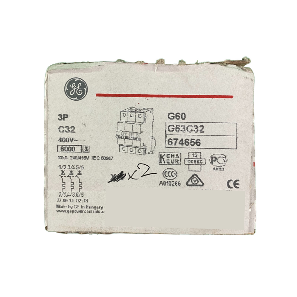 General Electric GE G63C32 Circuit breaker  -  2 Stk.