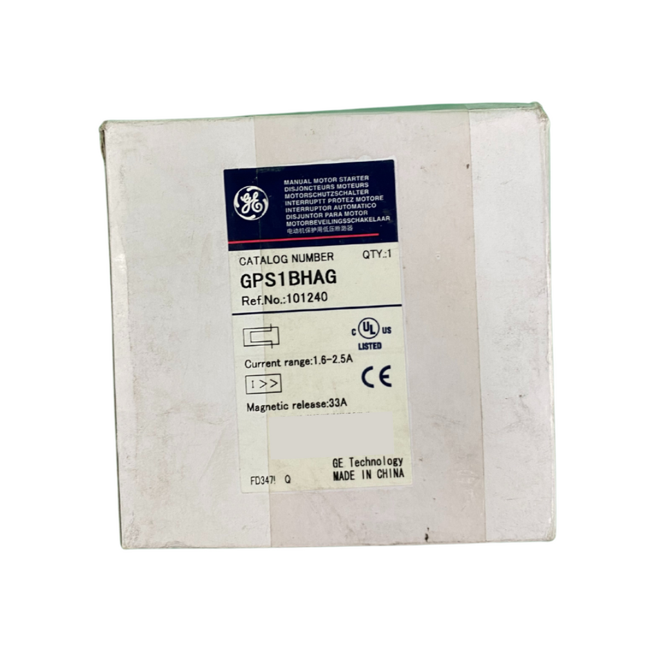 General Electric GE GPS1BHAG Motorstarter
