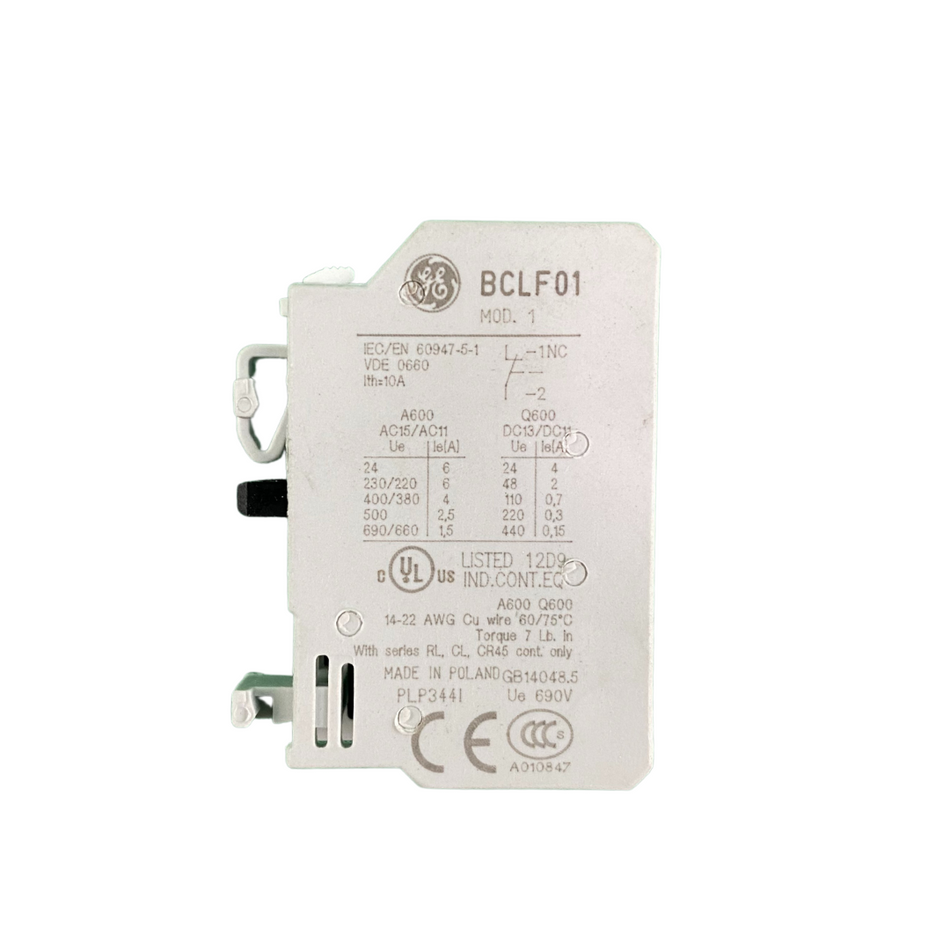 GENERAL ELECTRIC BCLF01 Hilfskontakt