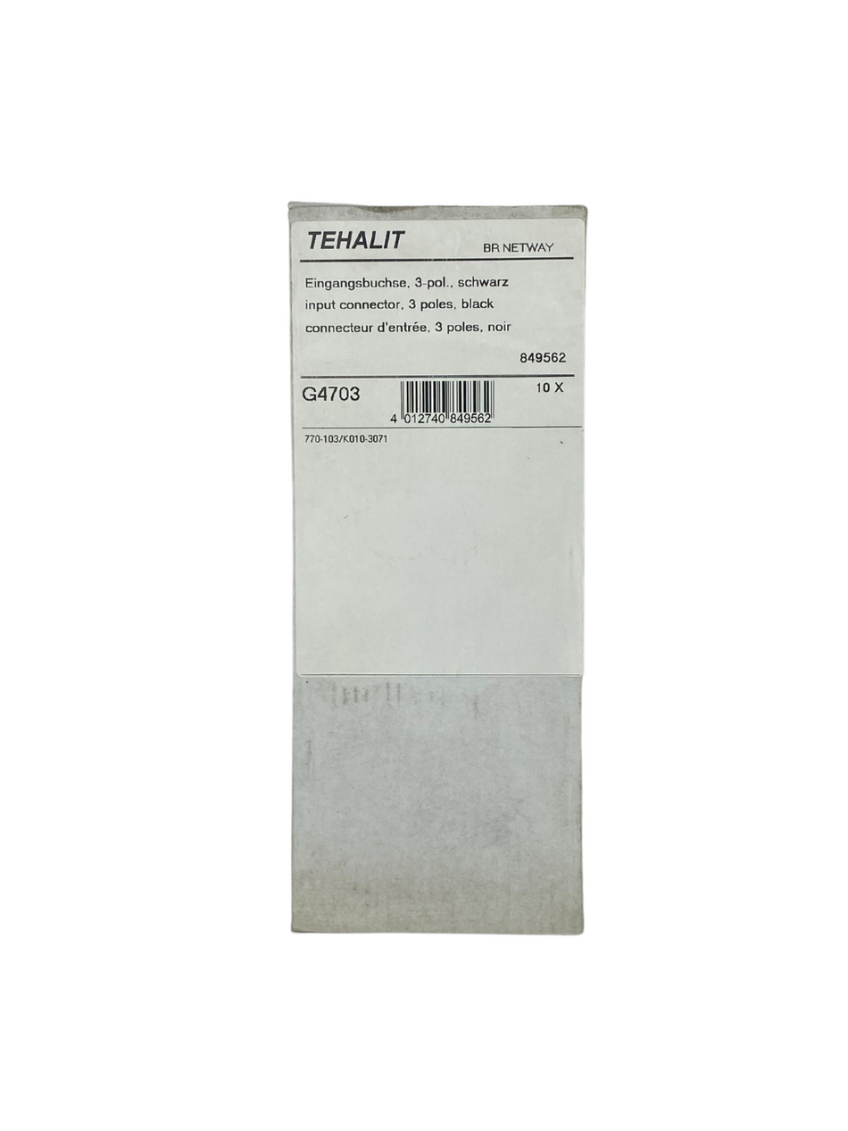 6 Stk. Tehalit G4703 Eingangsbuchse, 3-pol |
