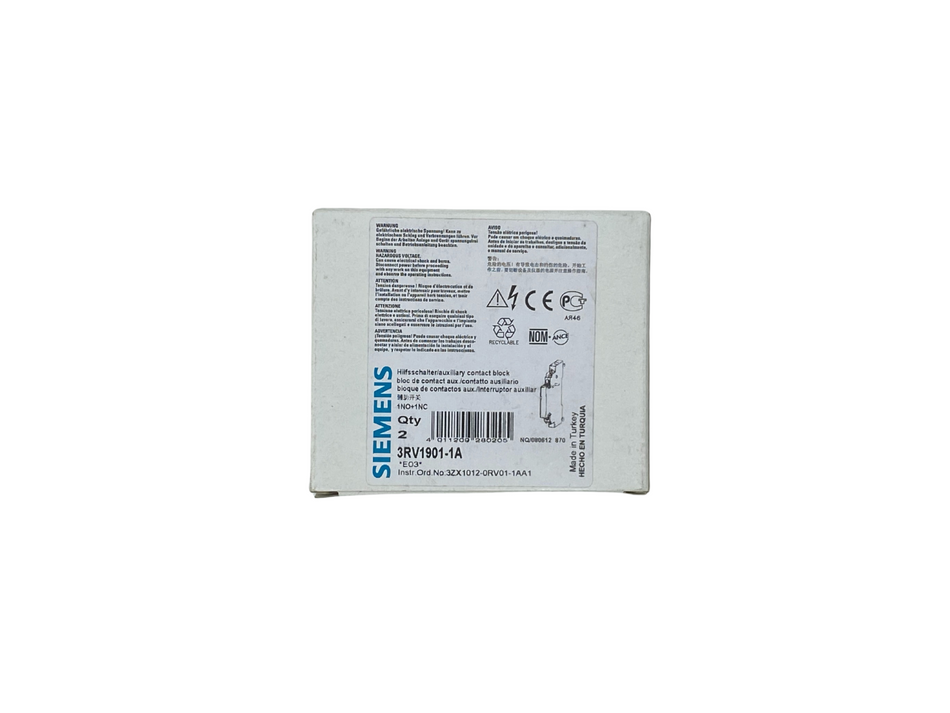 2x  Siemens 3RV1901-1A Hilfsschalter |