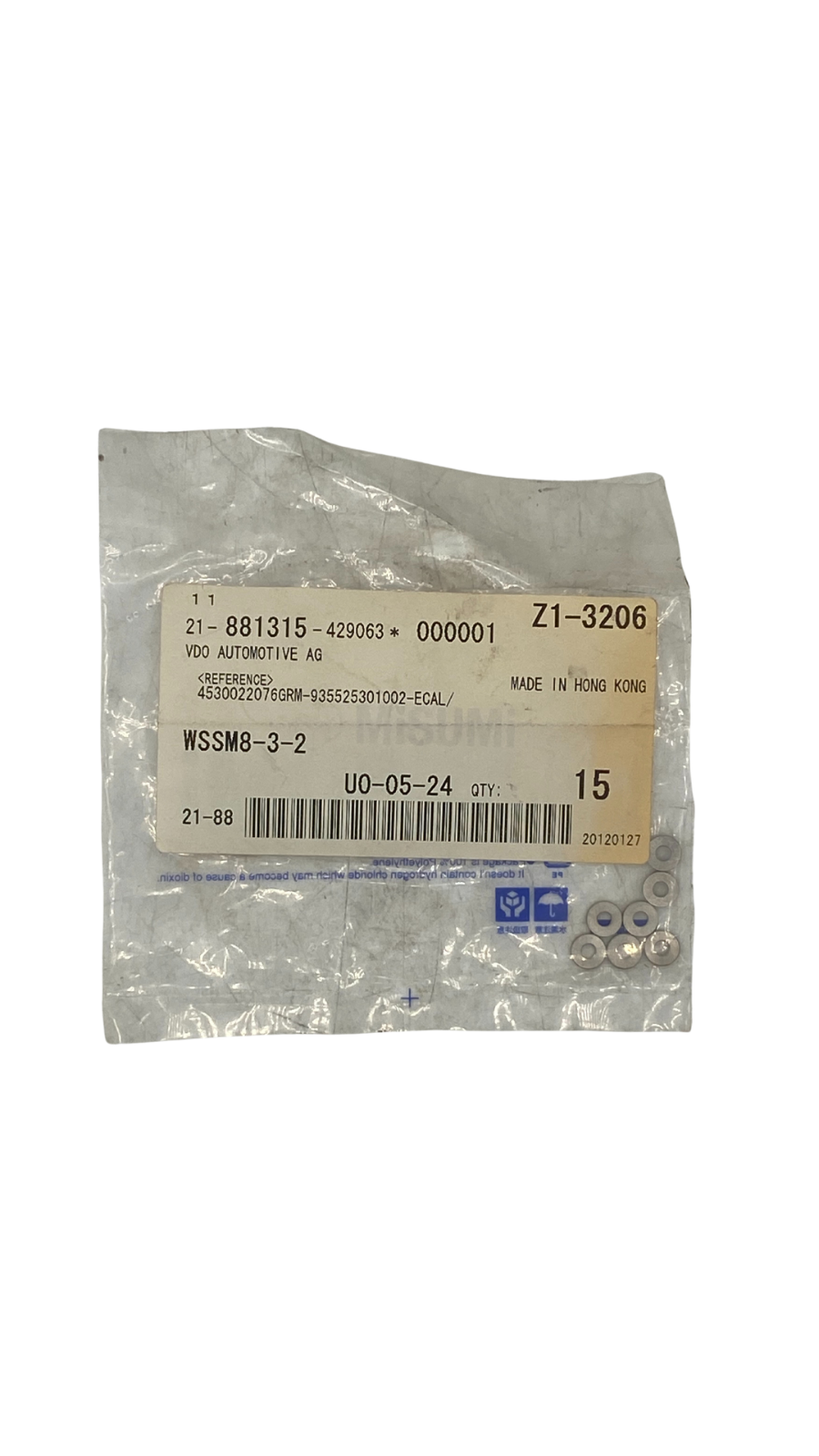 Misumi WSSM8-3-2 Metal Washers ||
