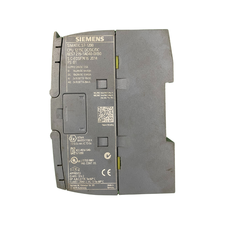 Siemens 6ES7 215-1AG40-0XB0