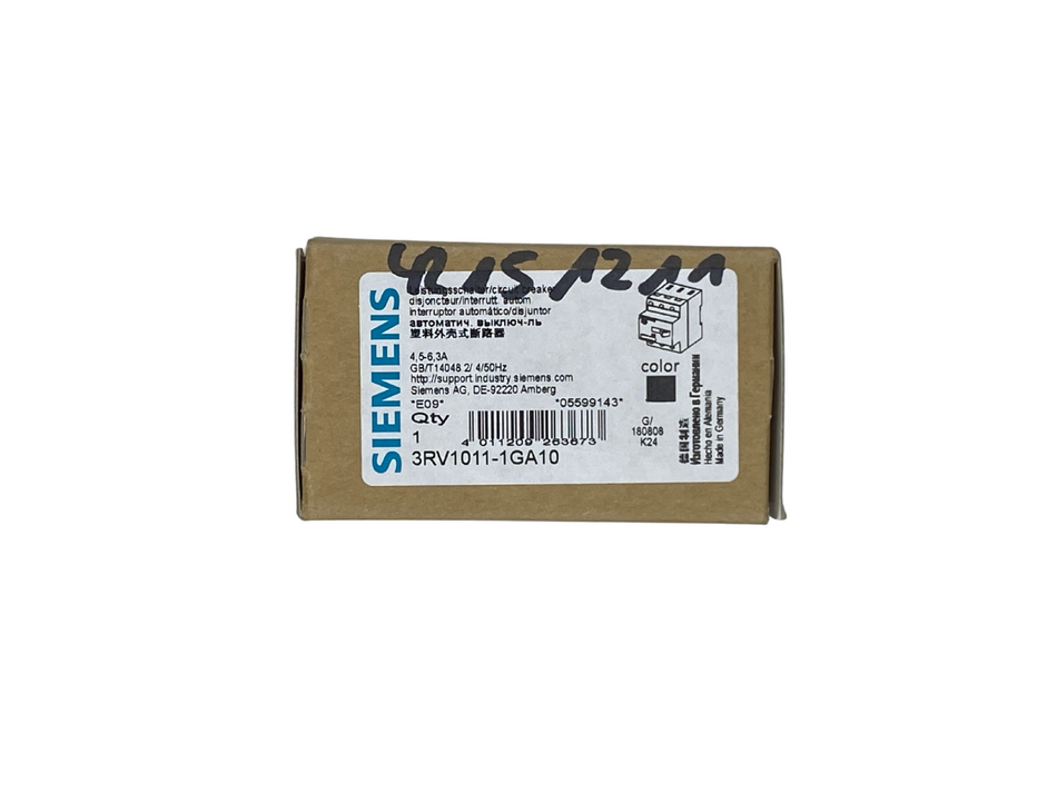 Siemens 3RV1011-1GA10 Leistungsschalter  |