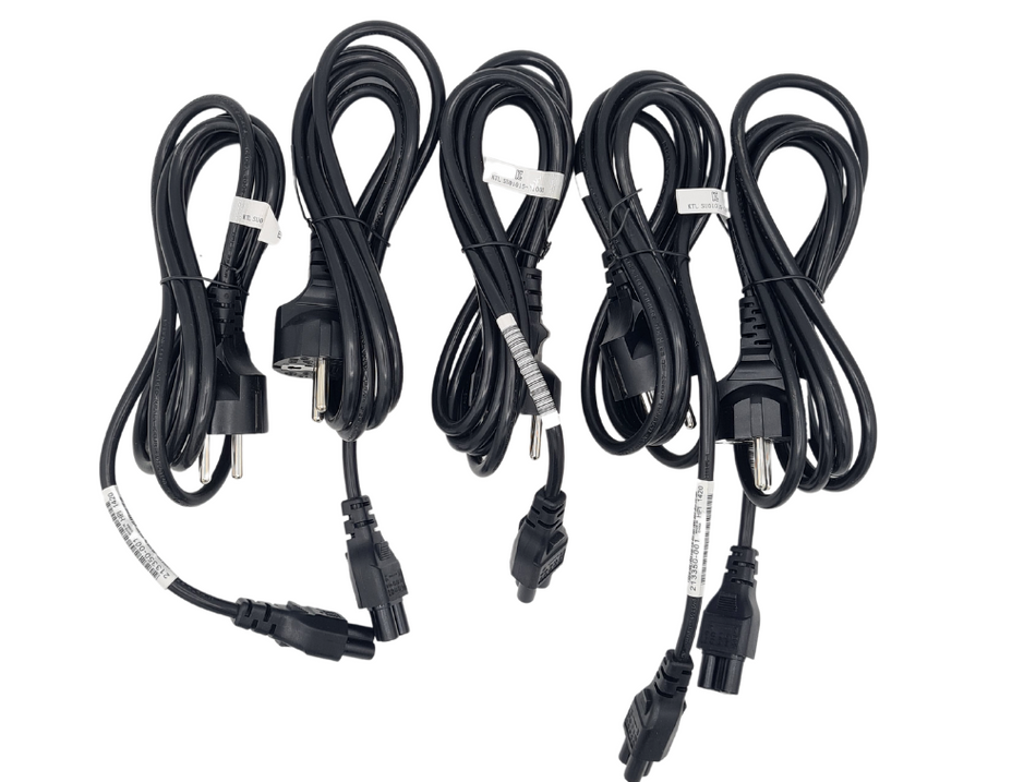 5x Netzkabel C5 Neu