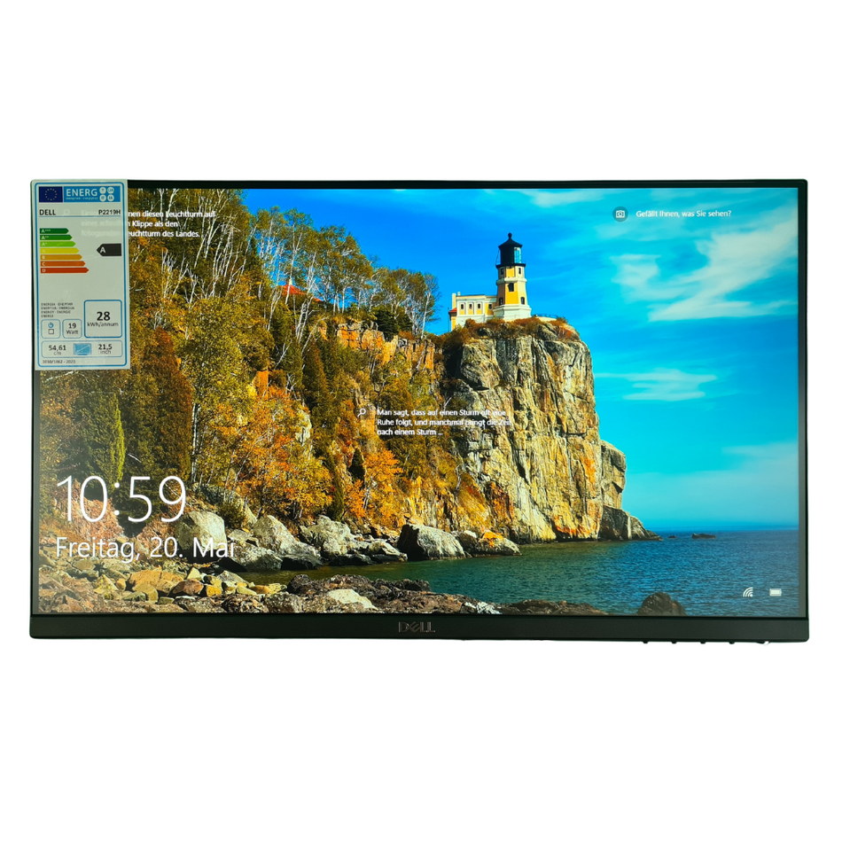 Dell P2219H Monitor,ohne Standfuß, 1920x1080 FHD,16:9,1.000:1,250 cd/m²