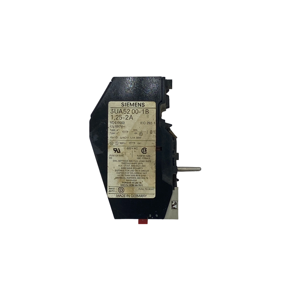 Siemens 3UA5200-1B Überlastrelais |