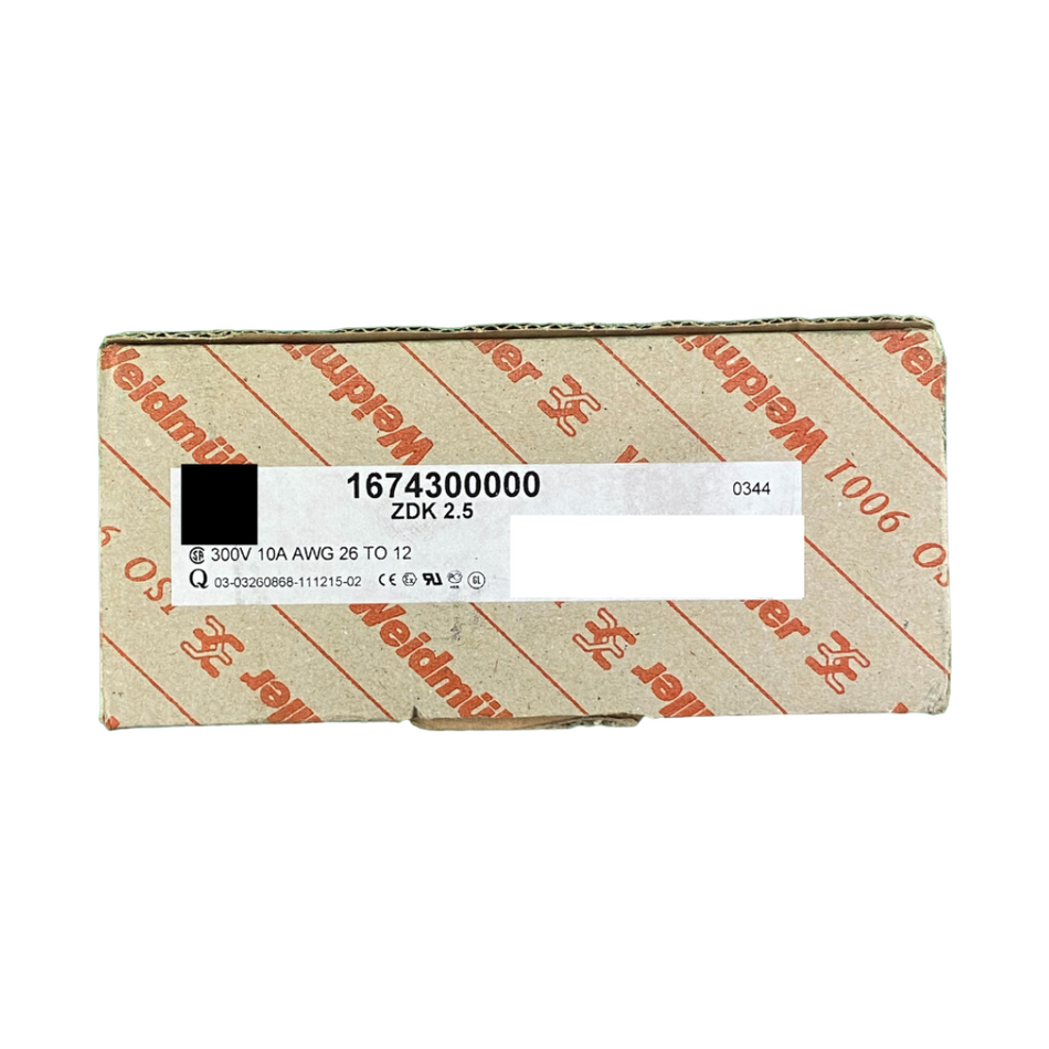 Weidmüller 1674300000 ZDK 2.5  -  24 Stk.