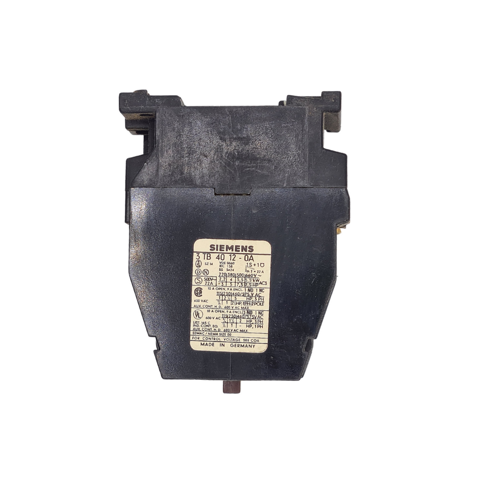 Siemens 3TB4012-0A Schütz Contactor