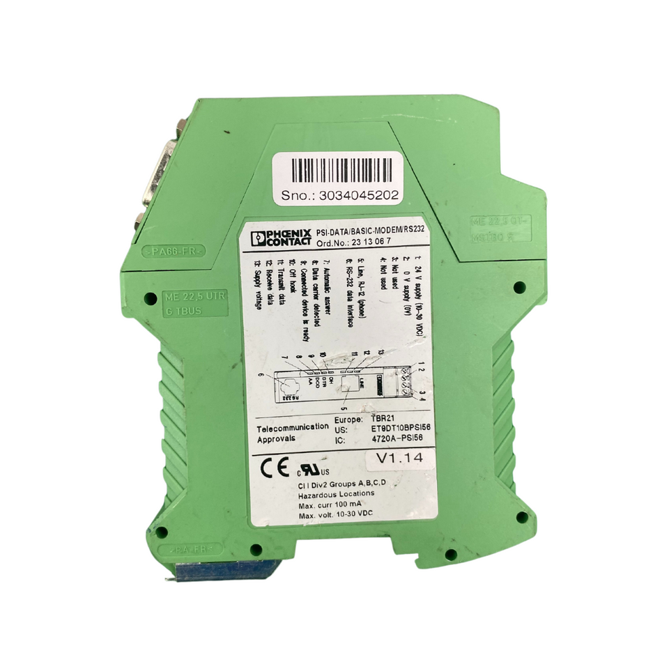Phoenix contact PSI-DATA/BASIC-MODEM/RS232
