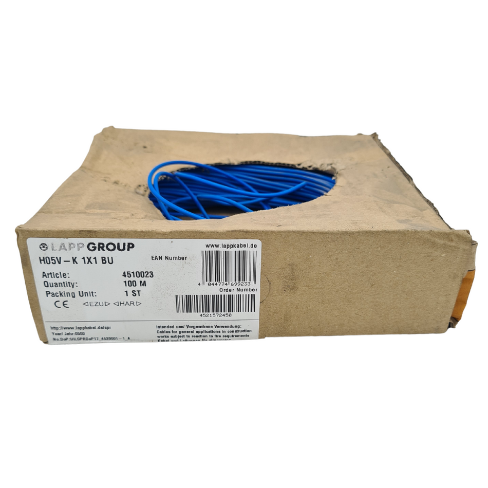 Lapp Group Kabel H05V-K 1x1 BU 100 Meter  |