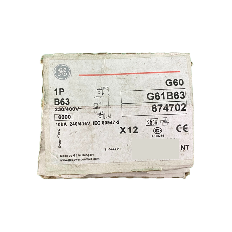 General Electric GE G61B63 Leistungsschalter - 12 Stk.