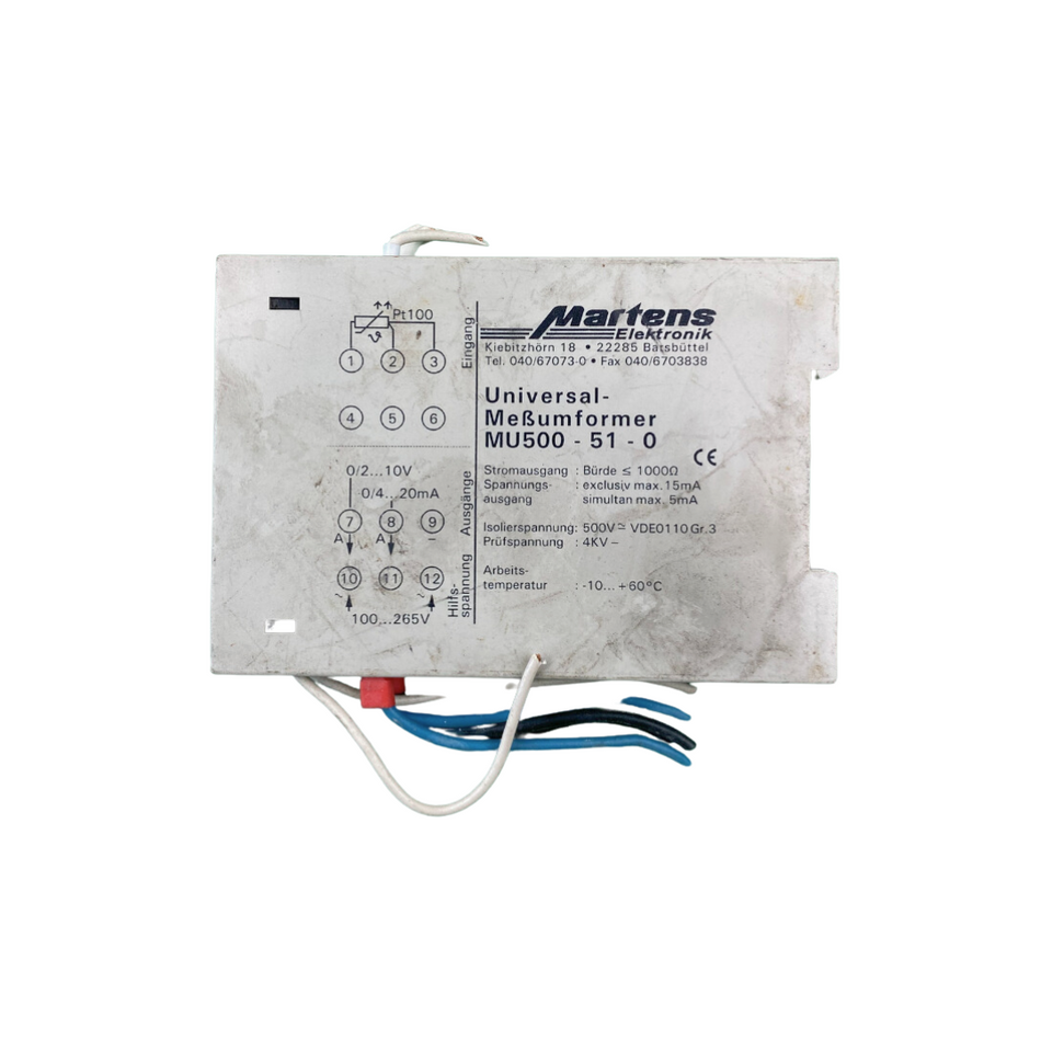 Martens MU500-51-0 Temptrature Transmitter