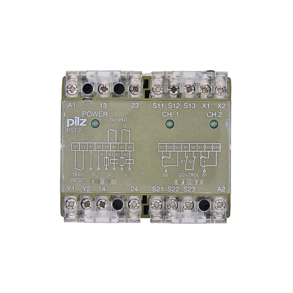 Pilz PST 2 24 V DC Sicherheitsrelais |