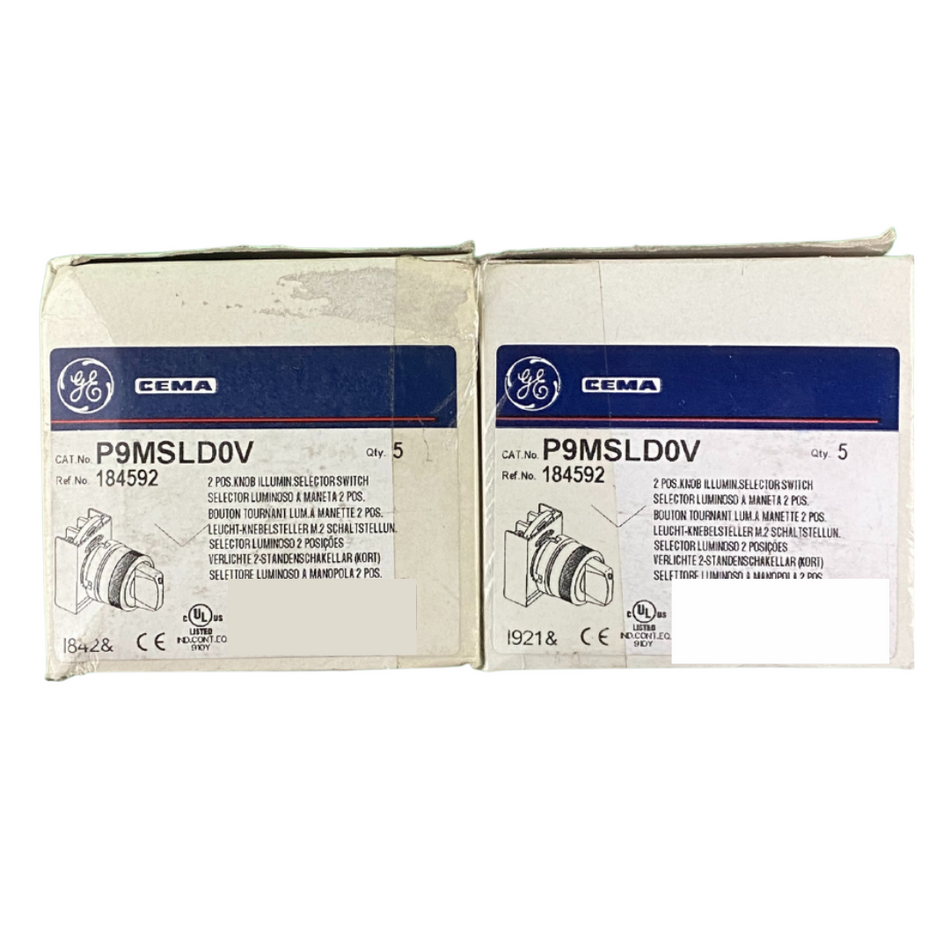 GE P9MSLD0V Cema Selector Switch - 2 Stk.