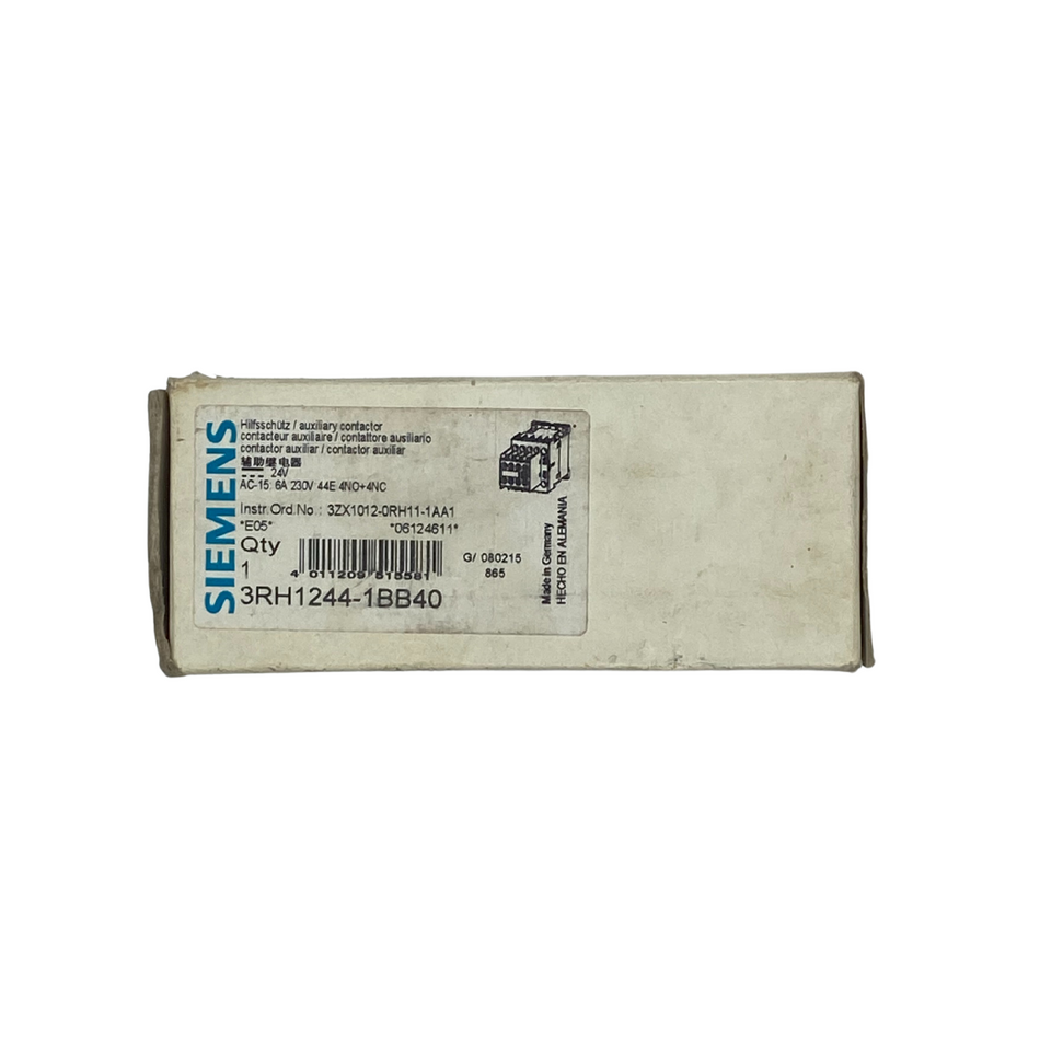 Siemens 3RH1244-1BB40 Hilfsschütz |