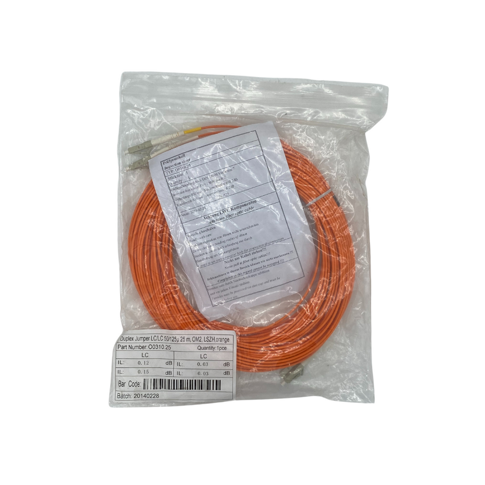 Duplex Jumper LC/LC 50/125 25m