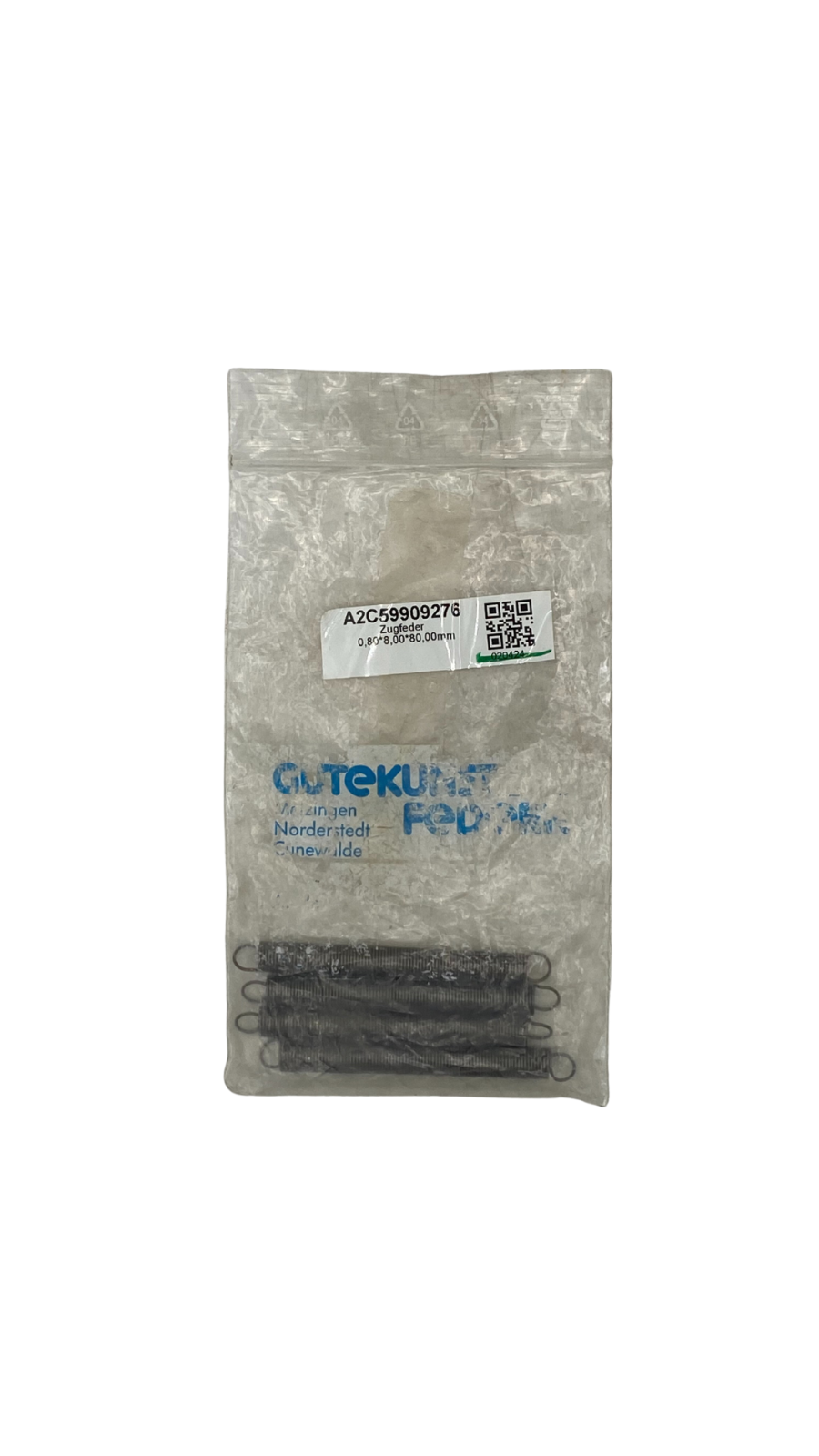 4x Druckfeder 0,8*8*80mm ||
