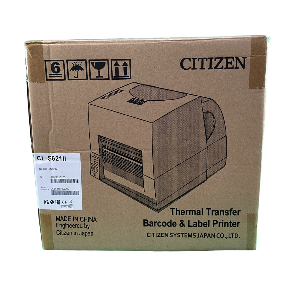 Citizen CL-S621II, Thermotransfer und Thermodirekt, 203 dpi