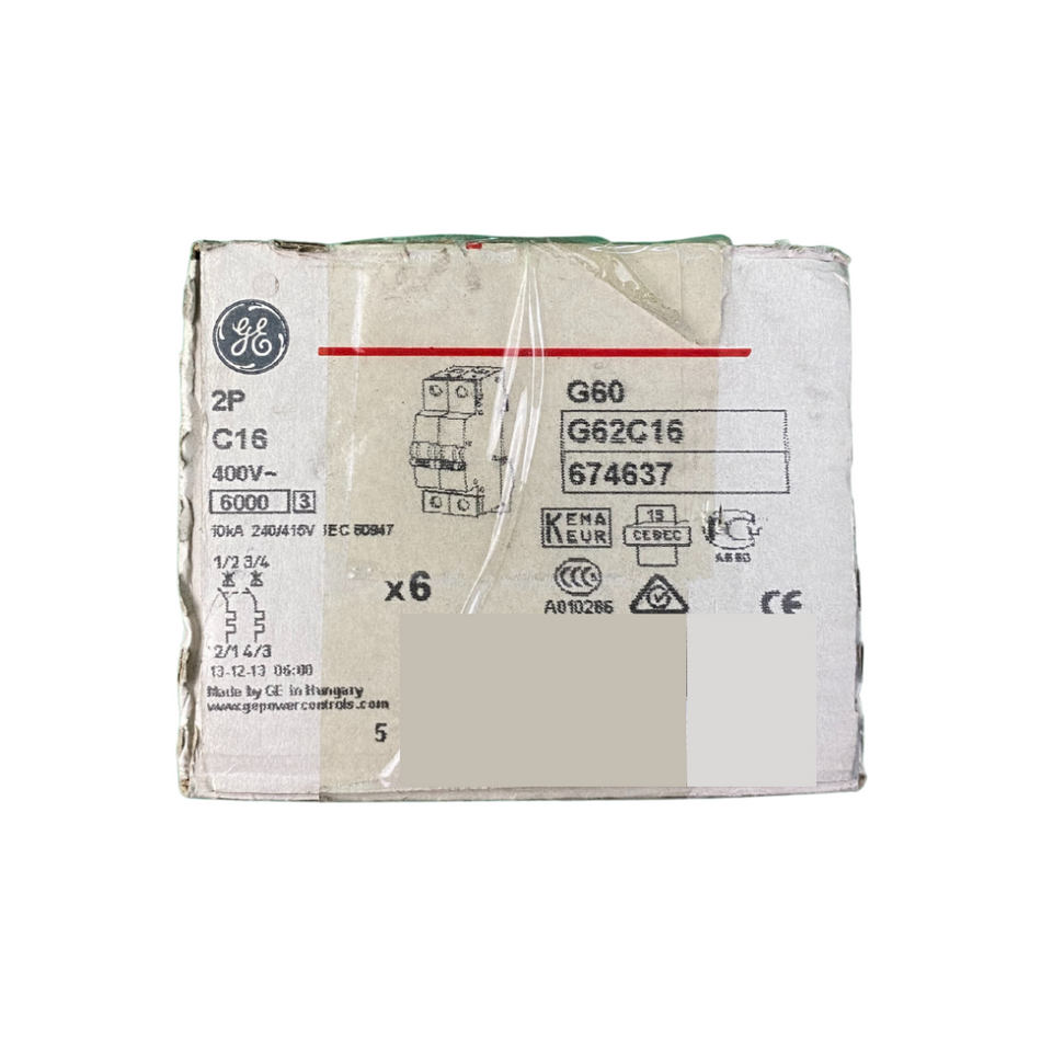 General Electric G62C16 Leistungsschalter - 6 Stk.