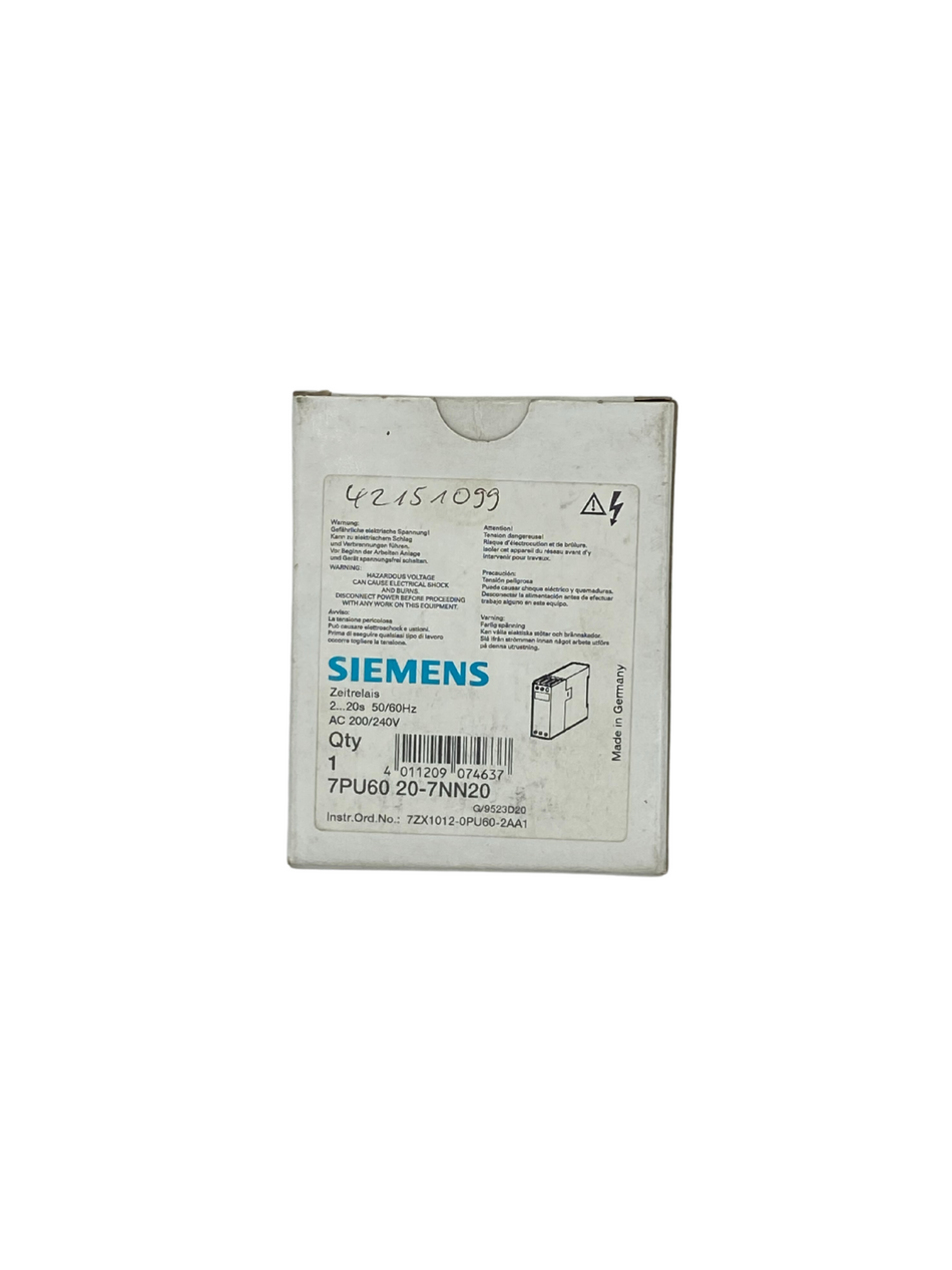 Siemens 7PU60 20-7NN20 Ueitrelais |