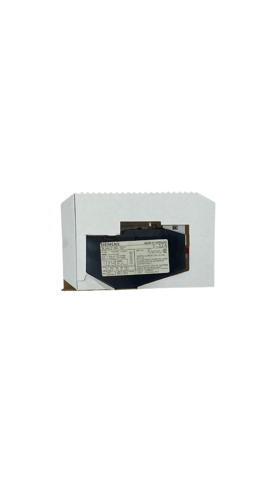 Siemens 3UA52 00-1D Überlastrelais |