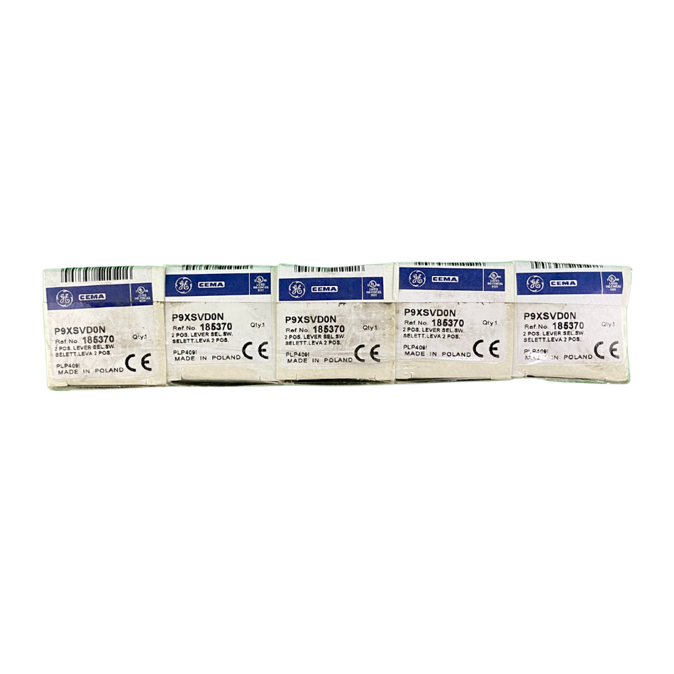 5x General Electric P9XSVD0N SELECTOR SWITCH