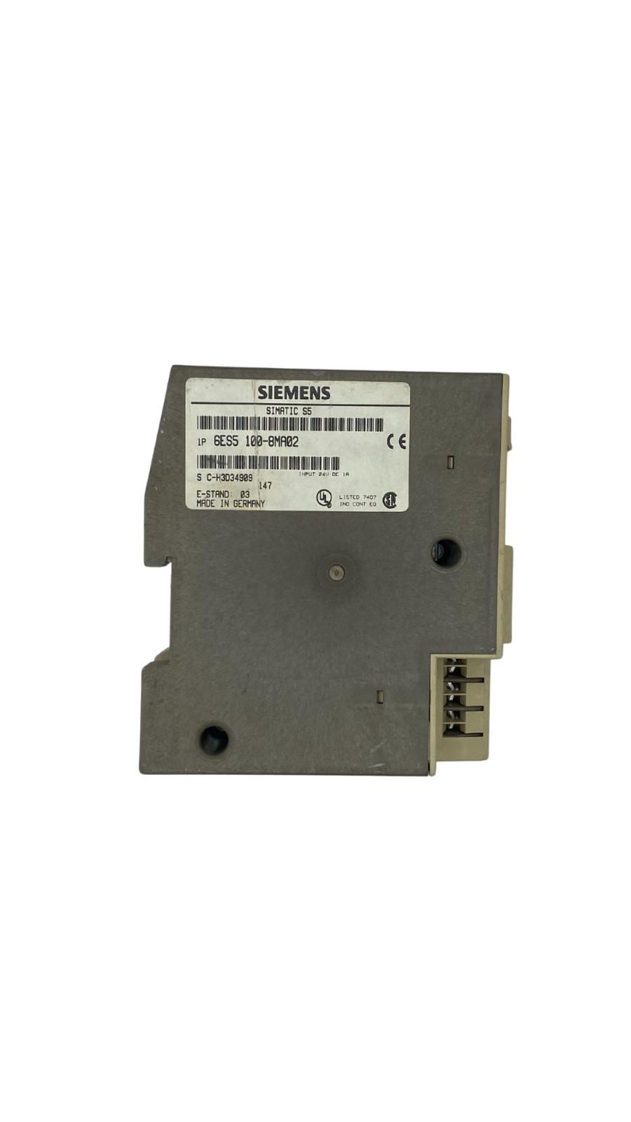 Siemens Simatic S5 6ES5 100-8MA02 |