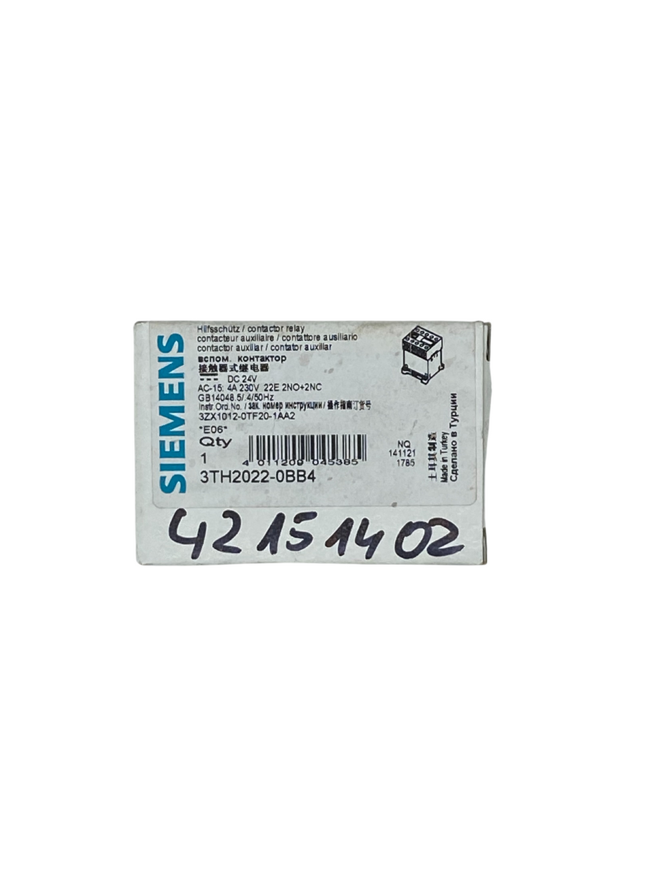 Siemens 3TH2022-0BB4 Hilfsschütz |