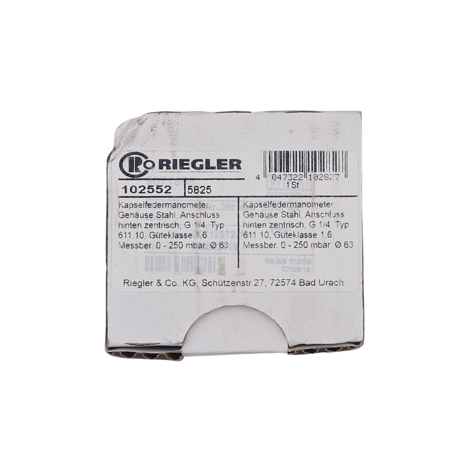 Riegler 102552 Manometer
